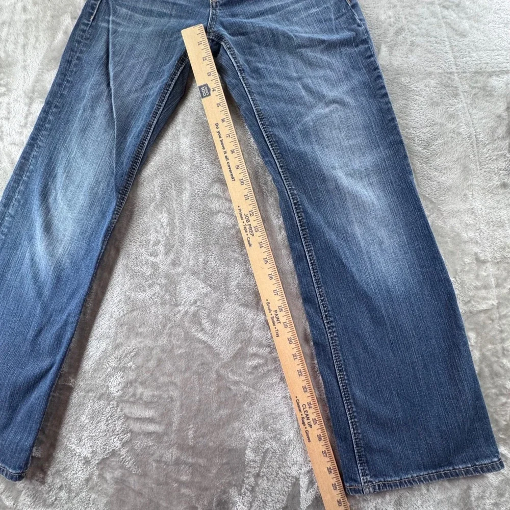 s.Oliver Jeans Mens 36x32 Blue Denim Straight Y2K Dadcore Fade Vintage Wash Dist